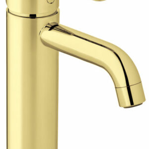 Damixa glans messing Silhouet wastafelkraan medium opbouw